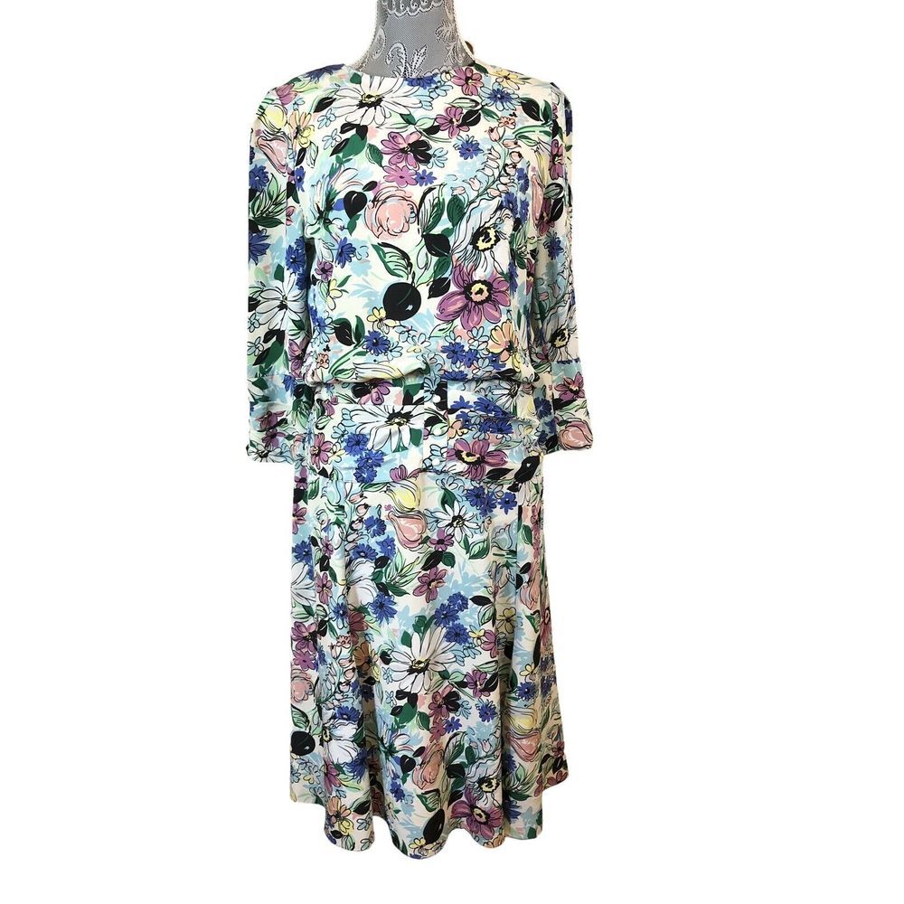 Kono New York Vintage Floral Dress Womens Size 9/10 Actual About‎ 6